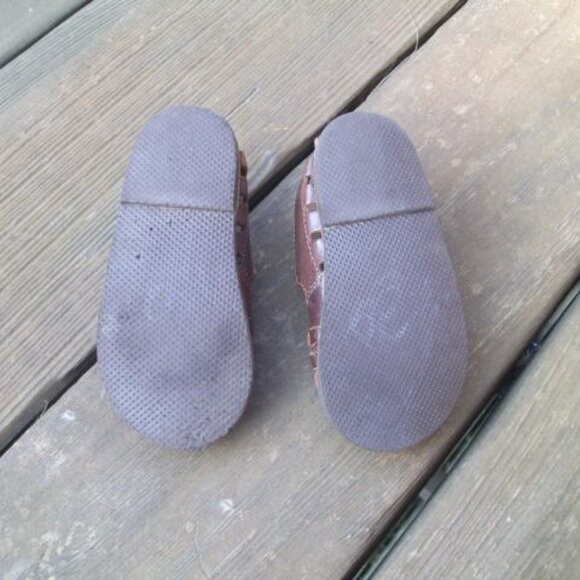 Leather Toddler Huarache Closed Toe Sandals Size 4 - Picture 4 of 6